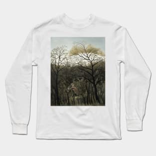 Rendezvous in the Forest by Henri Rousseau Long Sleeve T-Shirt